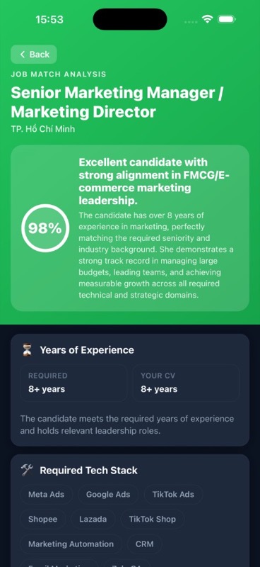 Job match analysis